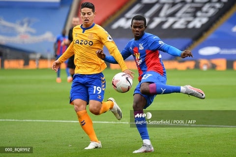 James Rodríguez, jugador colombiano del Everton