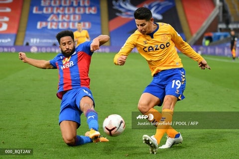 James Rodríguez, jugador colombiano en el Everton