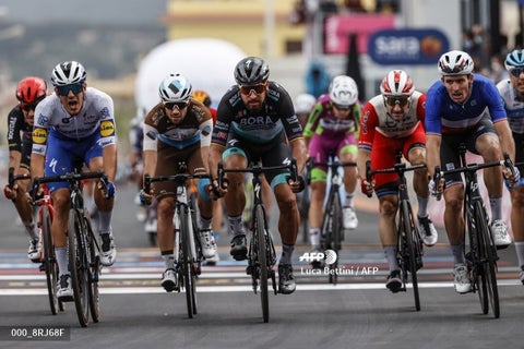 Peter Sagan en un embalaje del Giro de Italia