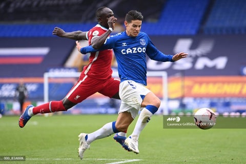 James Rodríguez, Everton vs Liverpool
