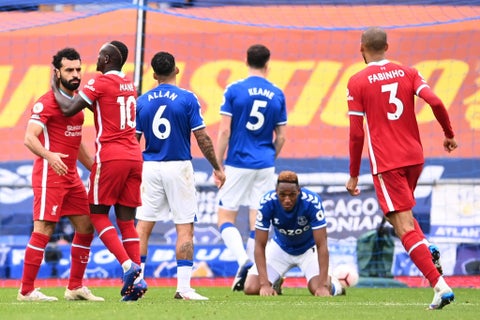 Yerry Mina, Liverpool vs Everton