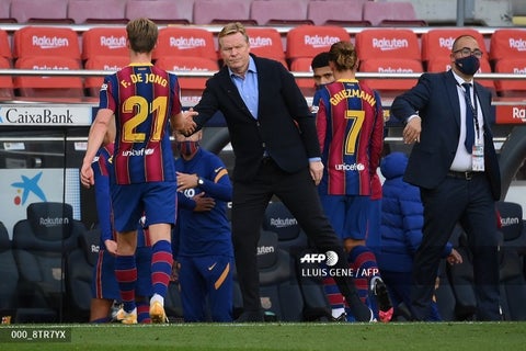 Ronald Koeman, técnico del Barcelona