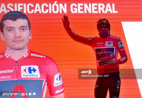 Richard Carapaz, nuevo líder de la Vuelta a España