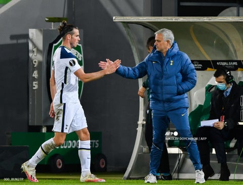 José Mourinho y Gareth Bale - Tottenham