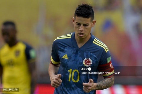 James Rodríguez, jugador de la Selección Colombia