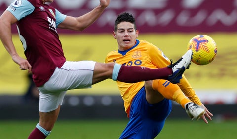 James Rodríguez, Burnley vs Everton