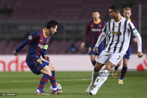 Messi y Cristiano Ronaldo