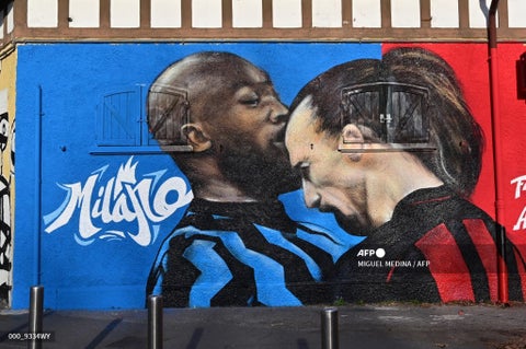 Mural, Zlatan vs Lukaku
