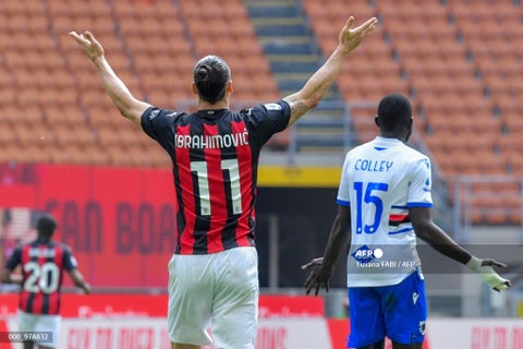 Milán vs Sampdoria, Zlatan Ibrahimovic