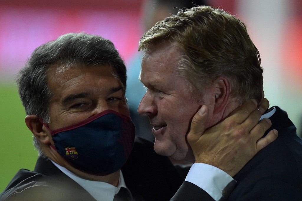 Ronald Koeman y Laporta
