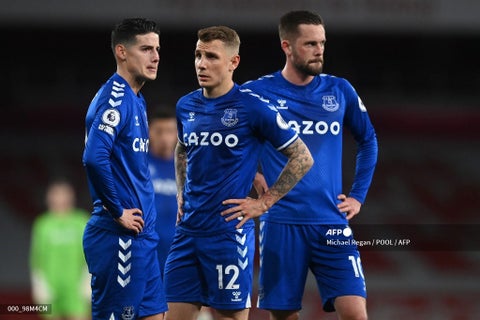 James Rodríguez, Everton 2021