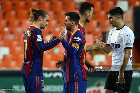 Valencia vs Barcelona, Liga española 2021