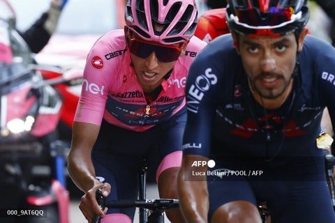 Daniel Felipe Martínez y Egan Bernal
