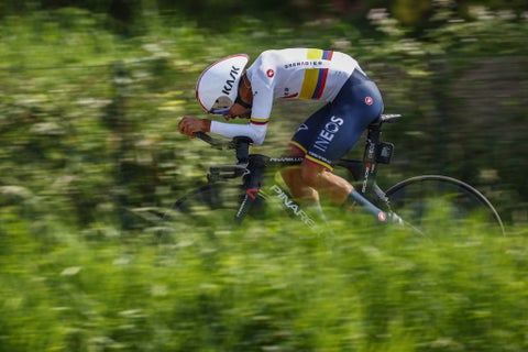 Daniel Felipe Martínez, el gran favorito en la crono de los nacionales de ruta