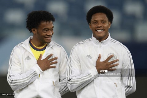 Juan Guillermo Cuadrado y Yairo Moreno