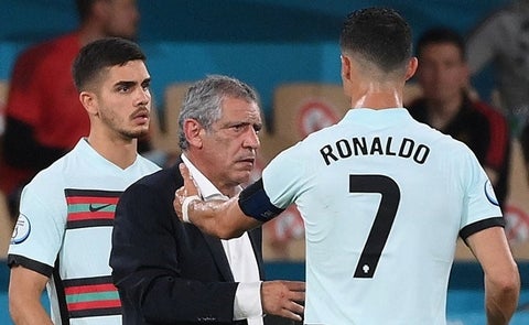 Fernando Santos y Cristiano Ronaldo - Portugal