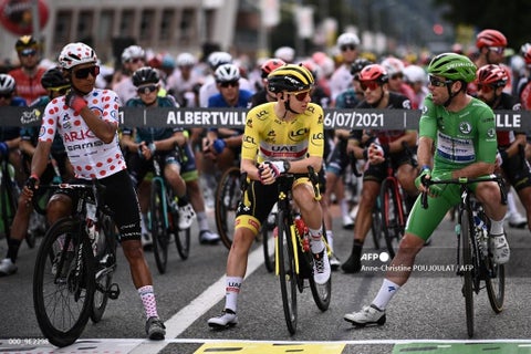 Nairo Quintana, Pogacar y Cavendish