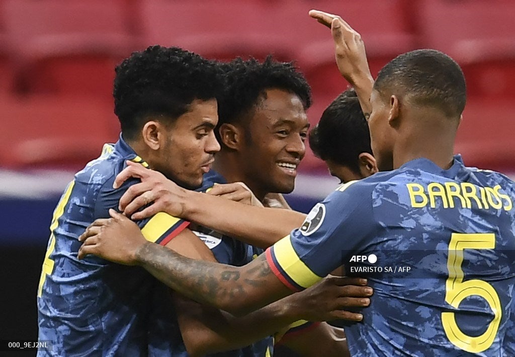 Juan Guillermo Cuadrado y Luis Díaz - Selección Colombia