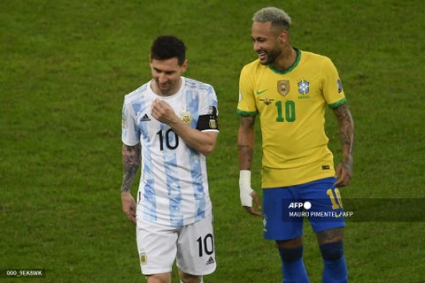 Neymar y Messi - Copa América 2021