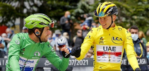 Cavendish y Pogacar - Tour de Francia