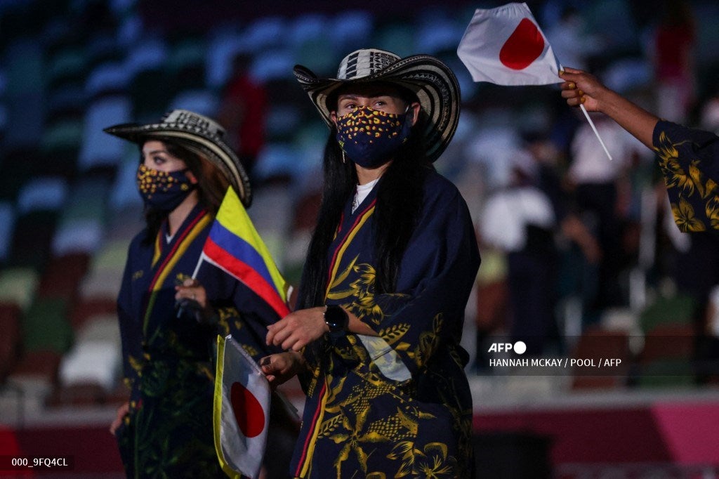 Colombia en desfile olímpico