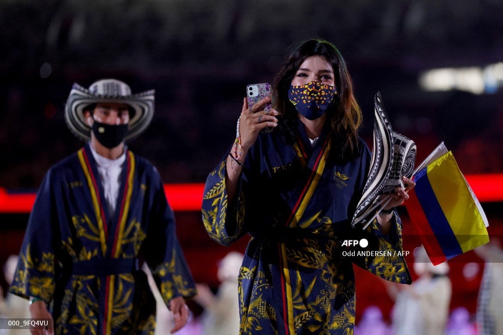 Colombia en desfile olímpico