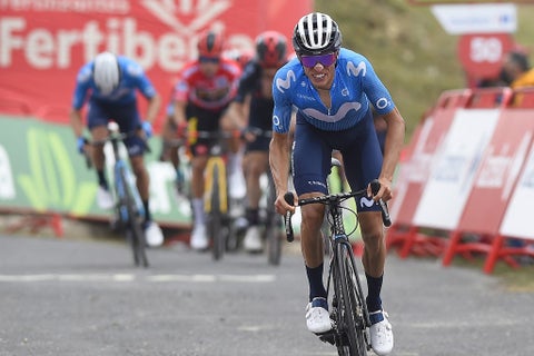 Enric Mas, ciclista del Movistar en la passa Vuelta a España