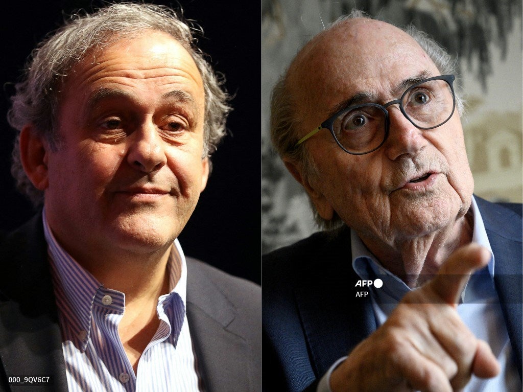 Platini y Blatter