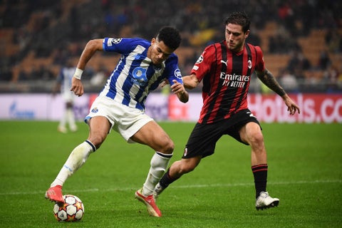 Luis Díaz, Milán vs Porto, Champions League