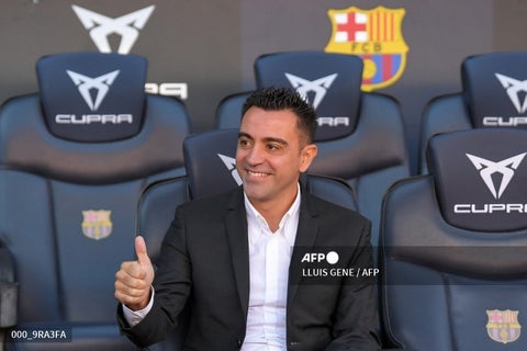 Xavi Hernández, técnico del Barcelona