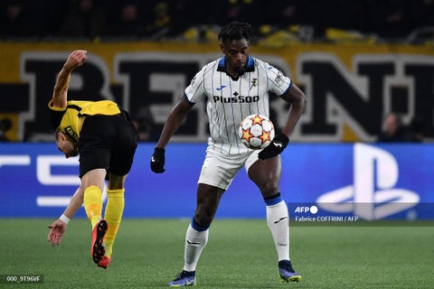 Duván Zapata 2021-2, Atalanta