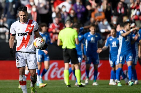 Falcao García, en un partido con el Rayo Vallecano