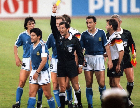 Maradona en Argentina vs Alemania 1990