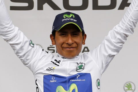 Nairo Quintana cuando estuvo en el Movistar