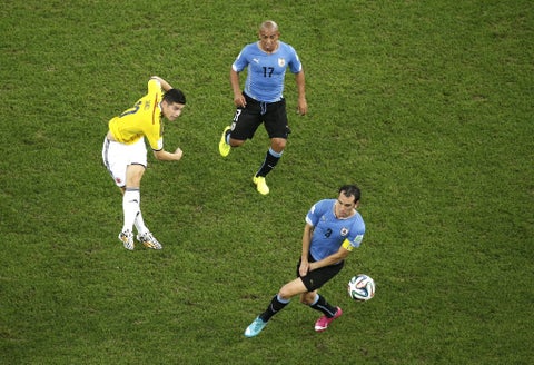 James Rodríguez - Colombia vs Uruguay - Brasil 2014