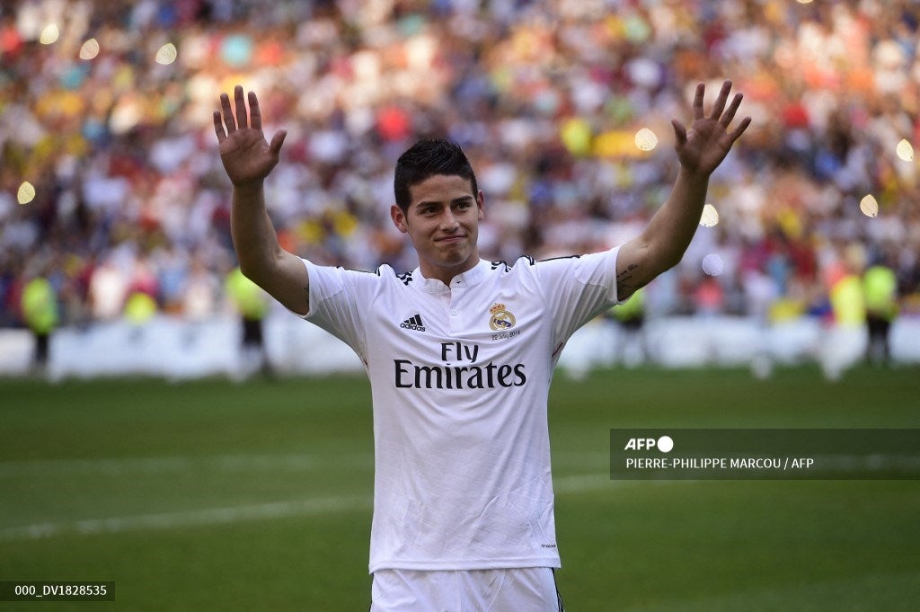 2014 - James Rodríguez - Real Madrid - 75 millones de euros