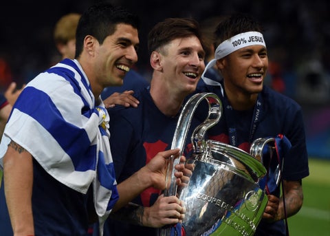 Lionel Messi, Luis Suarez y Neymar - MSN