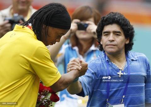 Maradona y Ronaldinho
