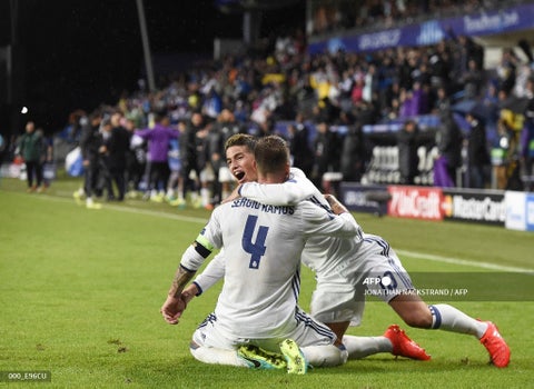 Sergio Ramos y James Rodríguez - Real Madrid