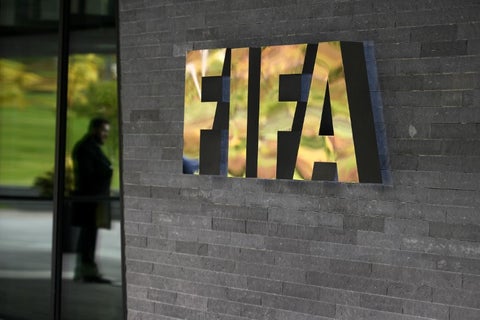 El logo oficial de La FIFA en Suiza