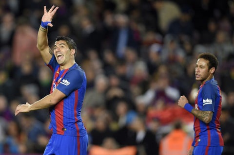 Luis Suárez y Neymar compartiendo en el FC Barcelona