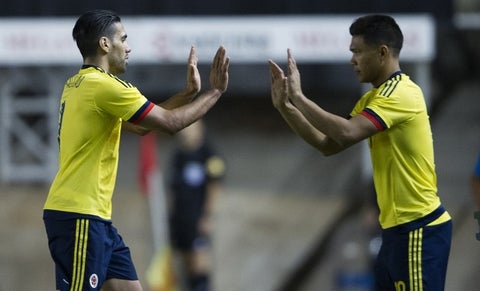Teo Gutiérrez y Falcao, Selección Colombia
