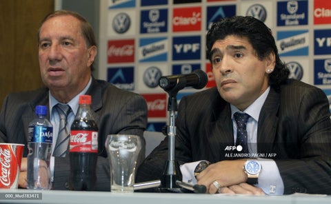 Salvador Bilardo y Maradona