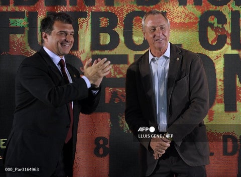 Laporta y Johan Cruyff