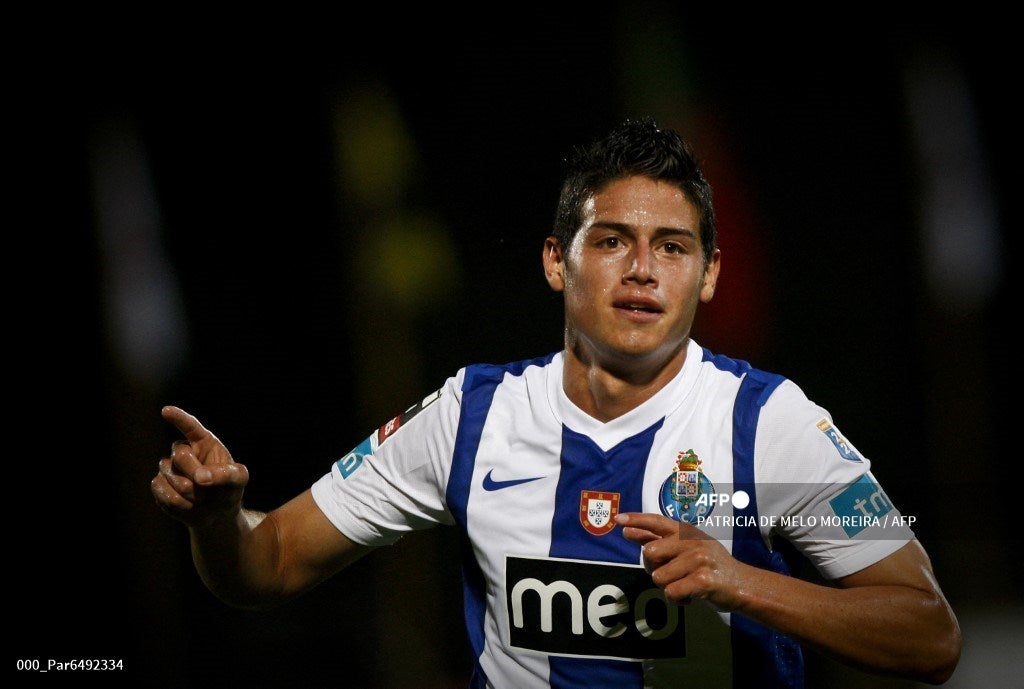 James Rodríguez en su época de jugador del Porto de Portugal