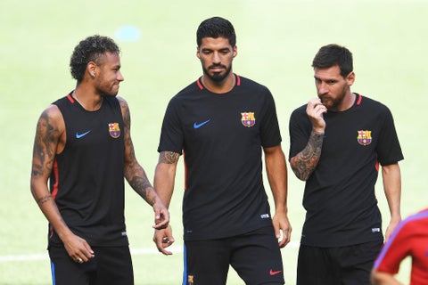 Neymar, Suárez y Messi, en su etapa como tridente del FC Barcelona