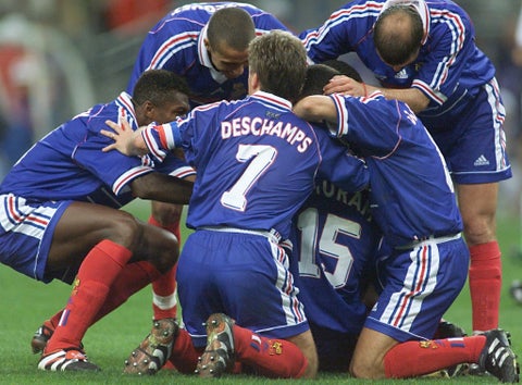 La selección de Francia campeona del Mundial de 1998