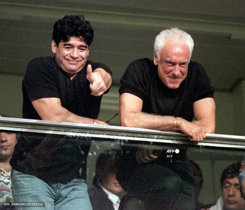Diego Maradona y Guillermo Coppola