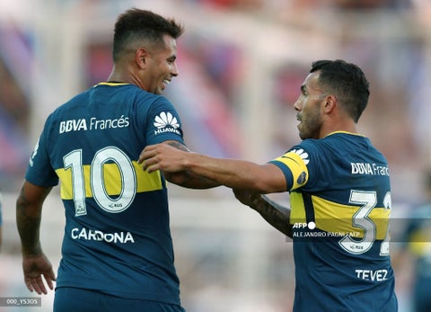 Edwin Cardona, Carlos Tévez; Boca Juniors
