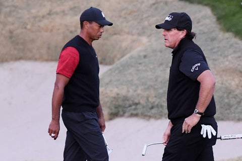 Tiger Woods y Phil Mickelson